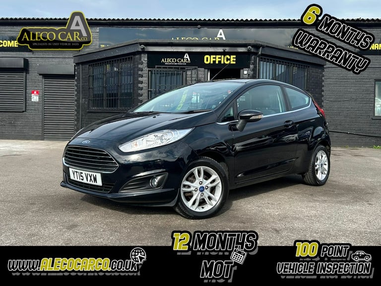 image for FORD FIESTA 1.0 T EcoBoost Zetec Black Manual Petrol 2015