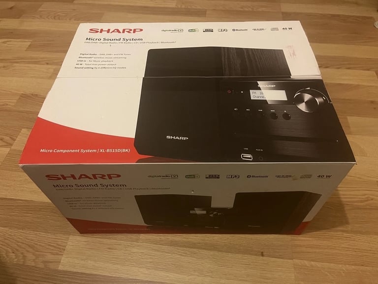 New unopened sharp sound system 