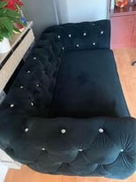 Velvet stud sofa 