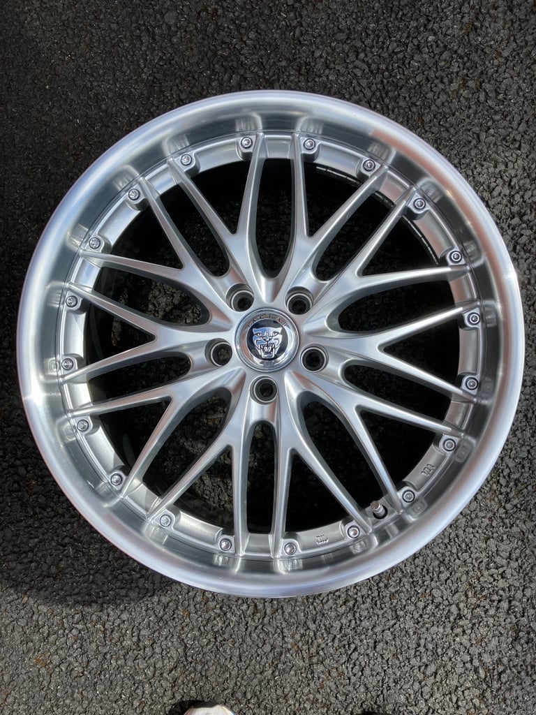 19 Inch Jaguar Alloy Wheels XJ XJR XJ8 X350 X358 X100 X150 Polished Split Rim Alloys 5x108 PCD 