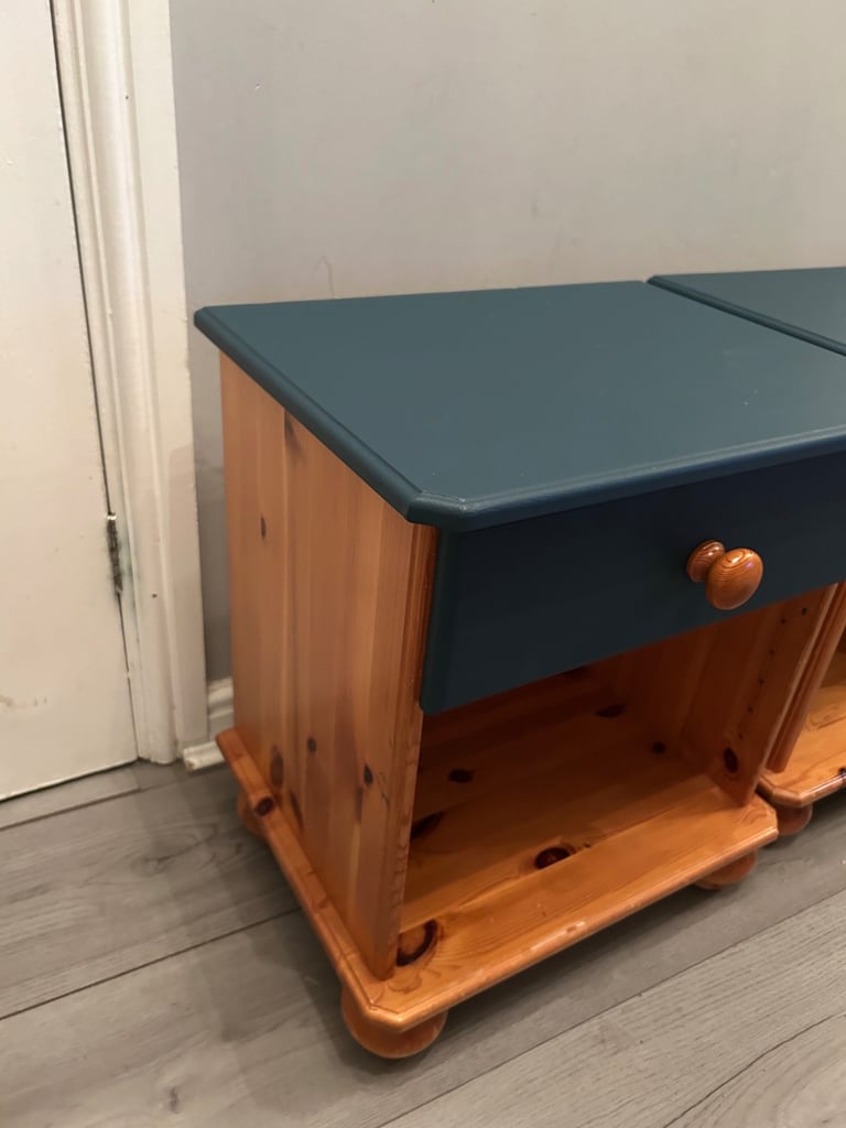 Pine bedside drawers x 2 