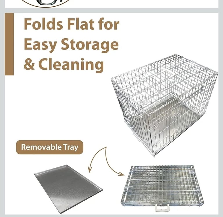 Foldable 2 door dog cage 42" new for sale RRP £66