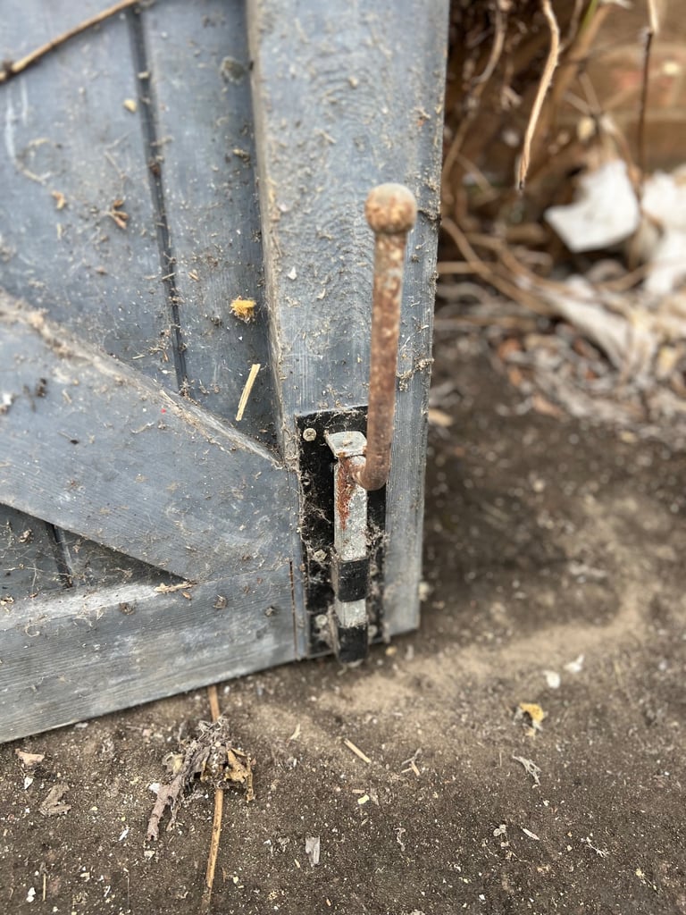 Double timber gates