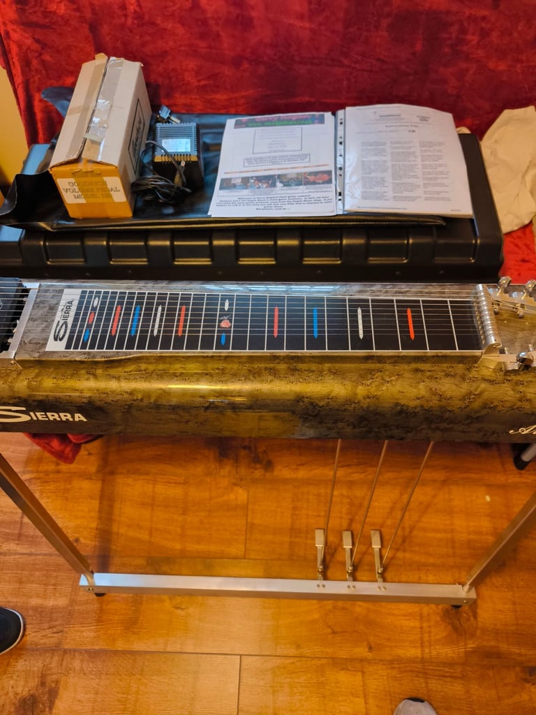 Sierra Artist Pedal Steel Guitar - excellent condition 10 string with case and volume pedal