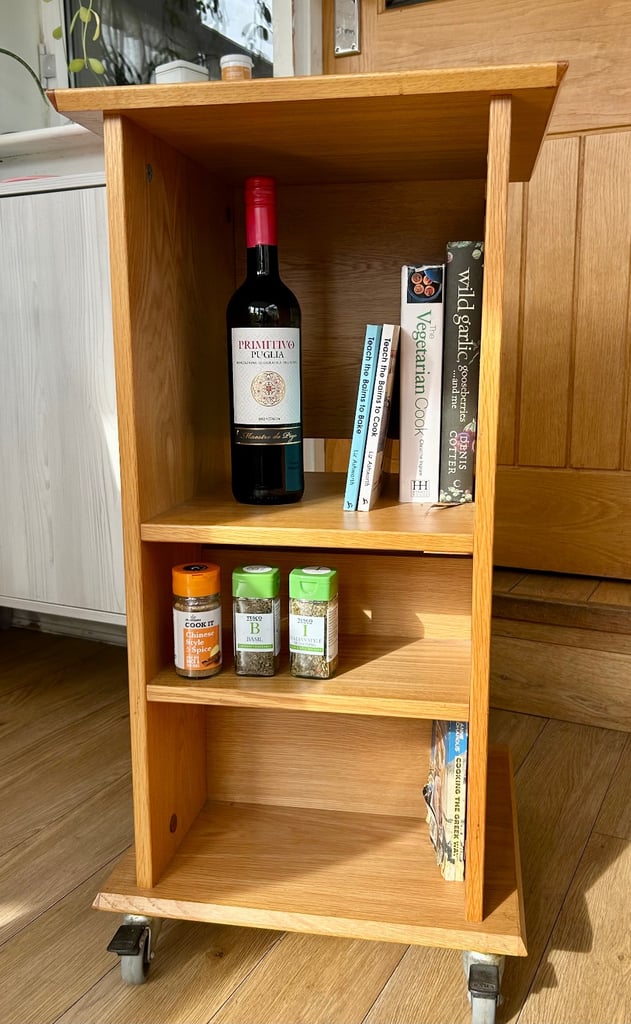 image for Oak unit, trolley/ cart.