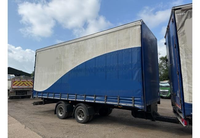 Adcliffe 25ft Curtainside Body Tandem Axle Draw Bar Trailer 