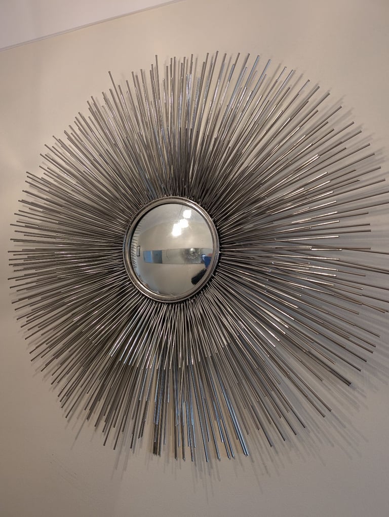 image for Gorgeous Decorative Sunburst Design Wall Mirror Priced To Sell