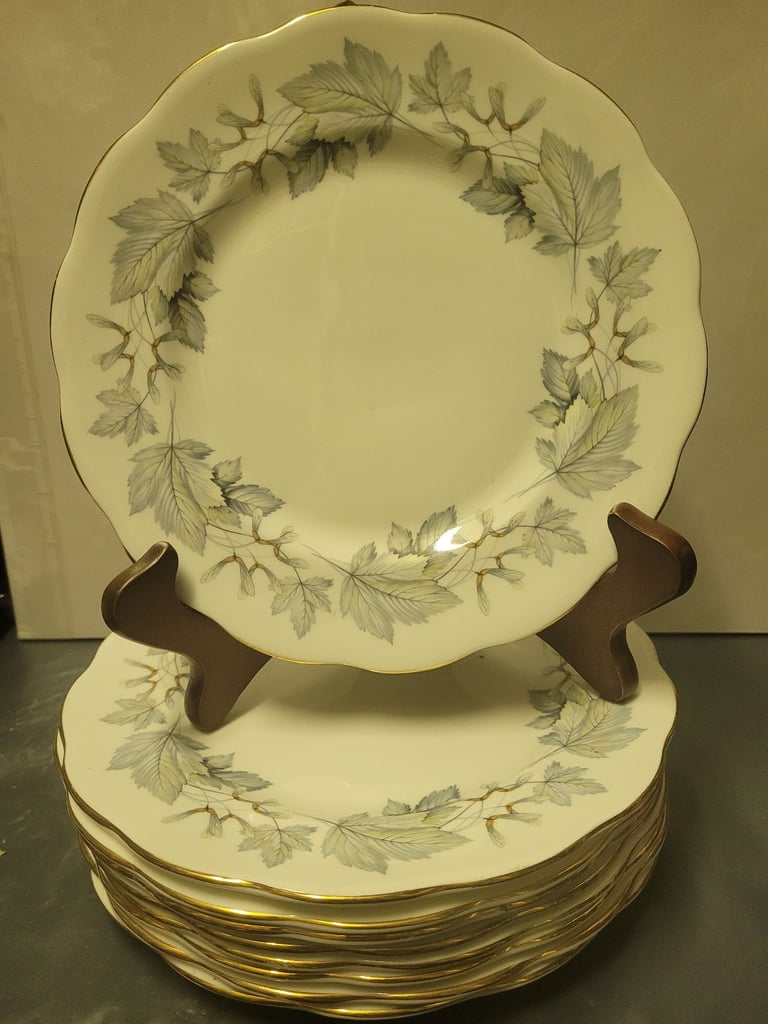 Royal Albert - SILVER MAPLE : Bone China - Salad Plate : 21 cm : Ex Cond £3.00 EACH (J)