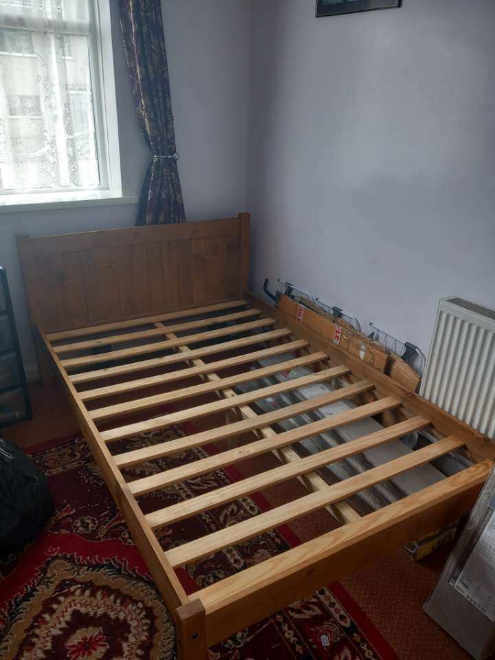 image for Small Double Bed (3/4 bed) Frame For Sale. 