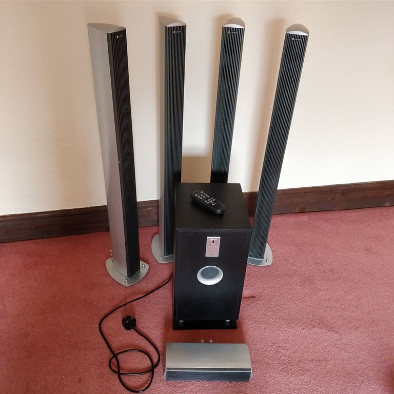 Limit HC-40RVS - Active Subwoofer Amplifier & Five Surround Sound Speakers