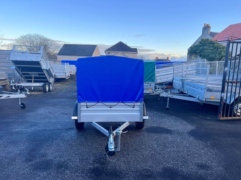 BRAND NEW 5ft x 4ft SINGLE AXLE 80CM FRAME & COVER CAMPING TRAILER 750KG