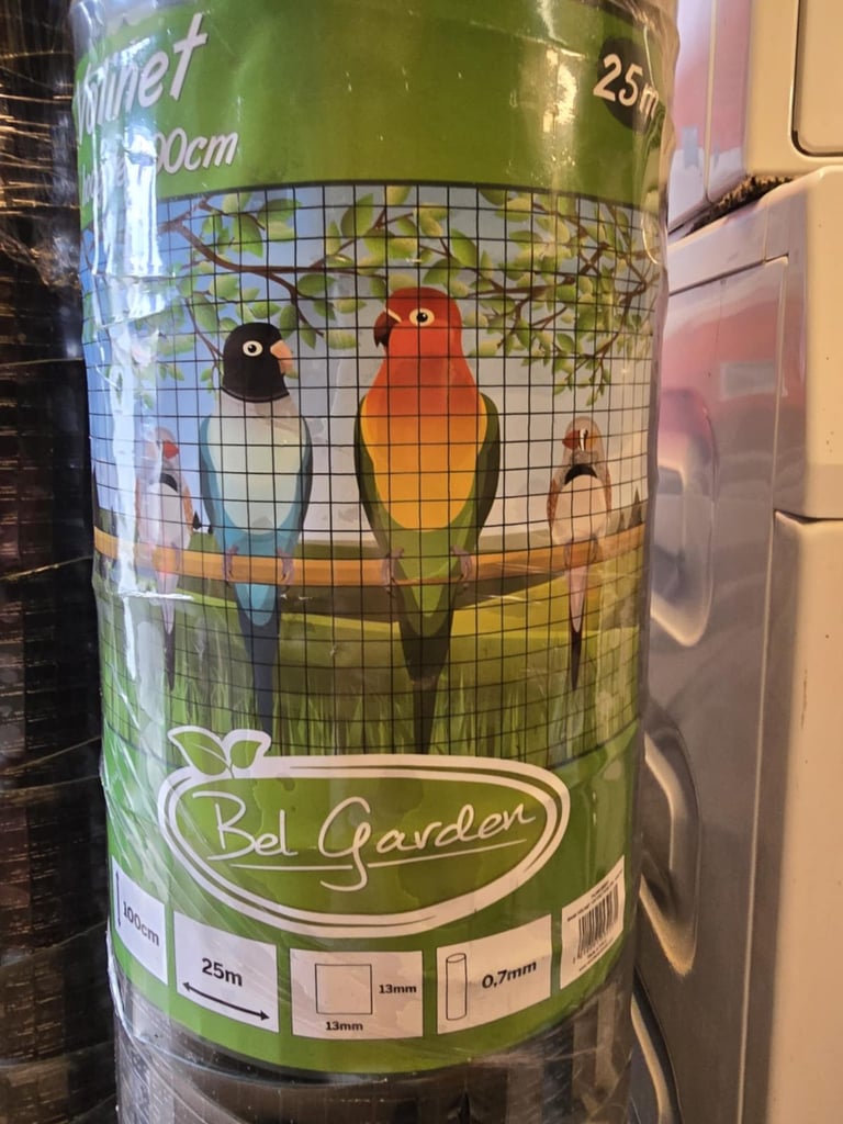 Black coated aviary wire 
