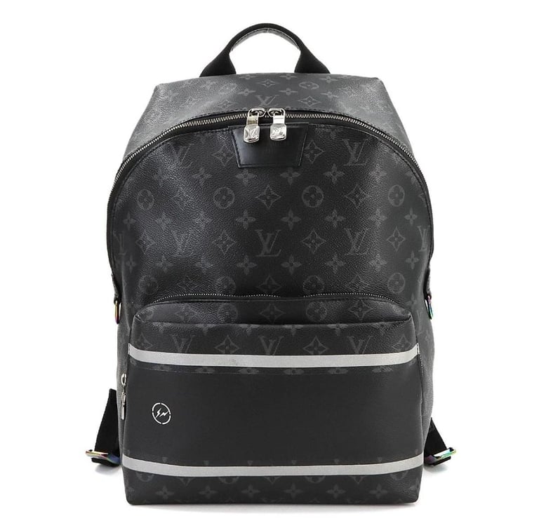 image for LOUIS VUITTON Monogram Eclipse Fragment Apollo Backpack Black