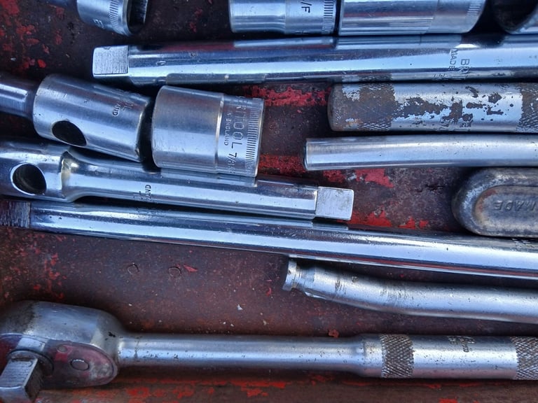 Vintage Britool  1/2 Drive Mixed Sockets and Spanners.