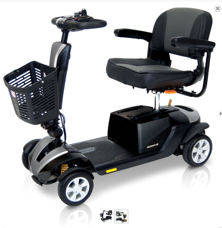 ROMA DENVER PLUS MOBILITY SCOOTER IN GRAPHITE GREY
