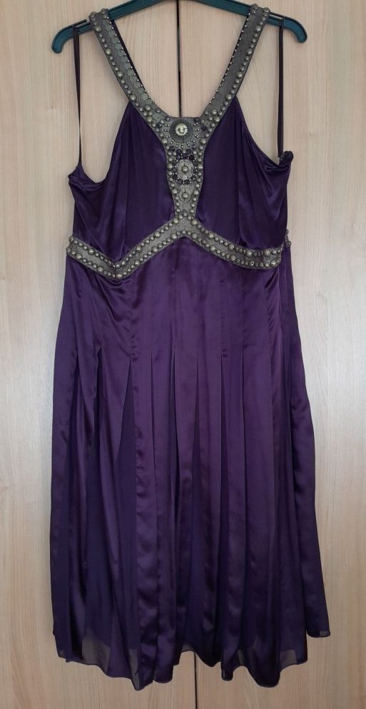 Beautiful purple/burgundy beaded dress by Limited Collection at M&S.
