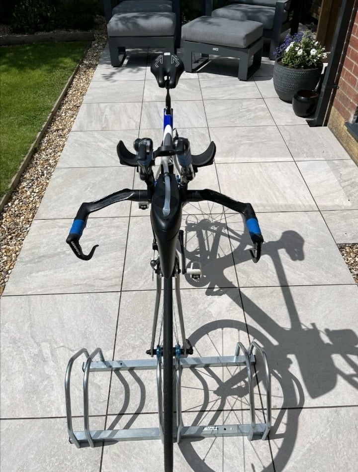 Cervelo P2 time trial bike with upgrades 