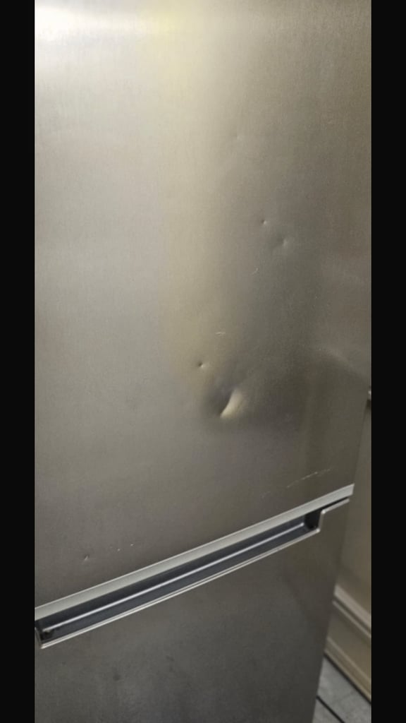 Hotpoint stainless steel fridge freezer. In excellent condition. Working perfectly. 