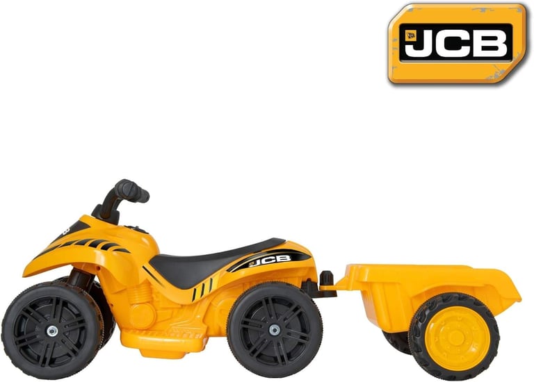 JCB BATTERY OPERATED MINI QUAD RIDE-ON WITH TRAILER ***REDUCED***