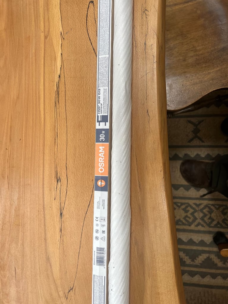 UV 30w G13 light and Quartz inner sleeve for UV water filter.