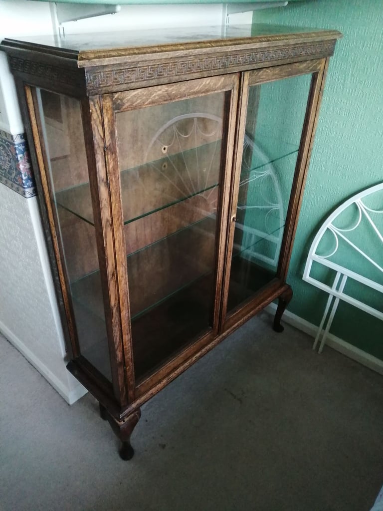 image for Mid century oak bookcase 