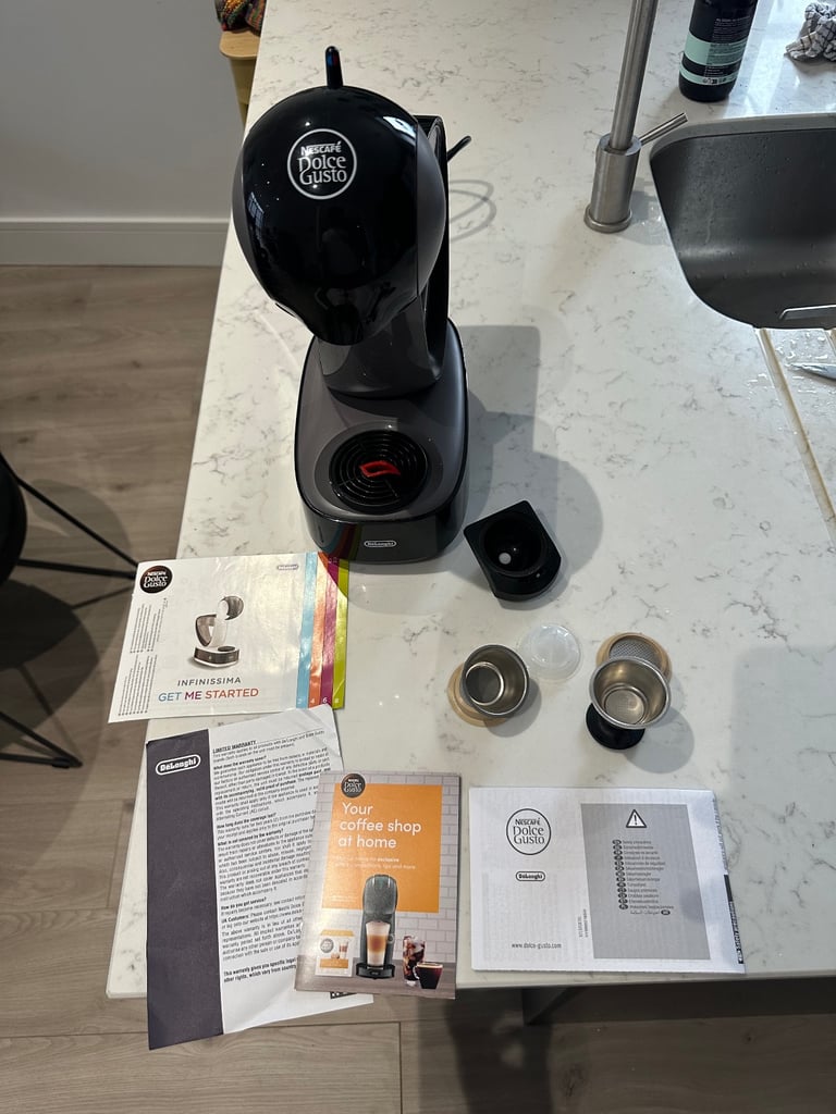 Dolce Gusto Infinissima Coffee Machine + Reusable Pods
