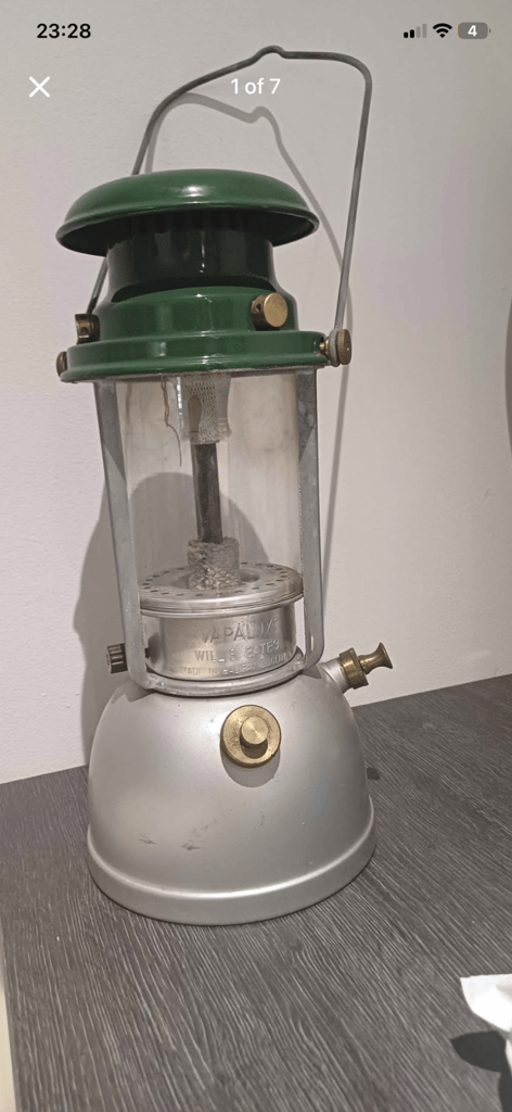 Vapalux Willis Bates Camping Lamp Lantern Model M1