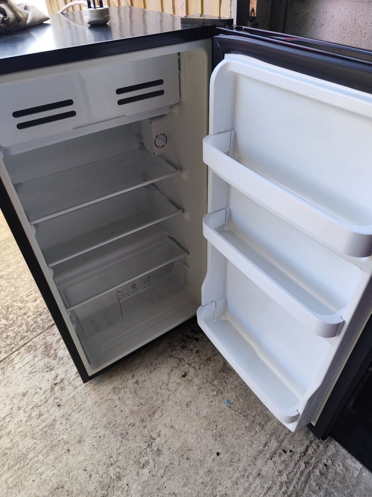 Black under counter fridge 