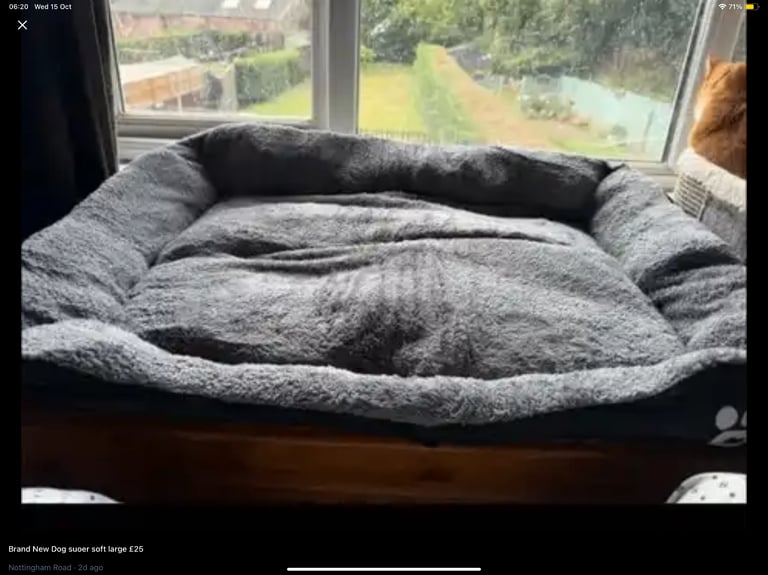 Large super soft dog bed all brand new sealed £25