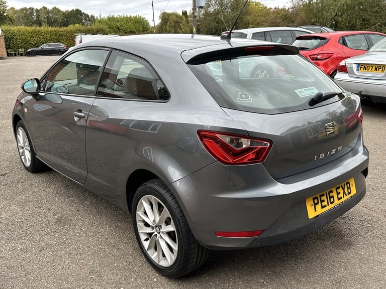 SEAT IBIZA 1.0 Vista Grey Manual Petrol 2016 - ac, FSH, Long mot.