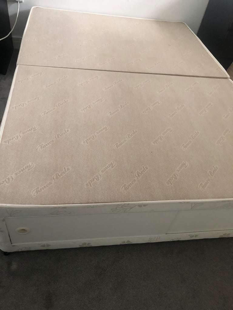 Double base bed & headboard 