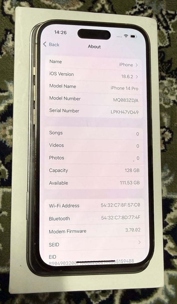 Apple iPhone 14 Pro 128 Gb Gold Unlocked Brilliant Original Condition ❤️ 