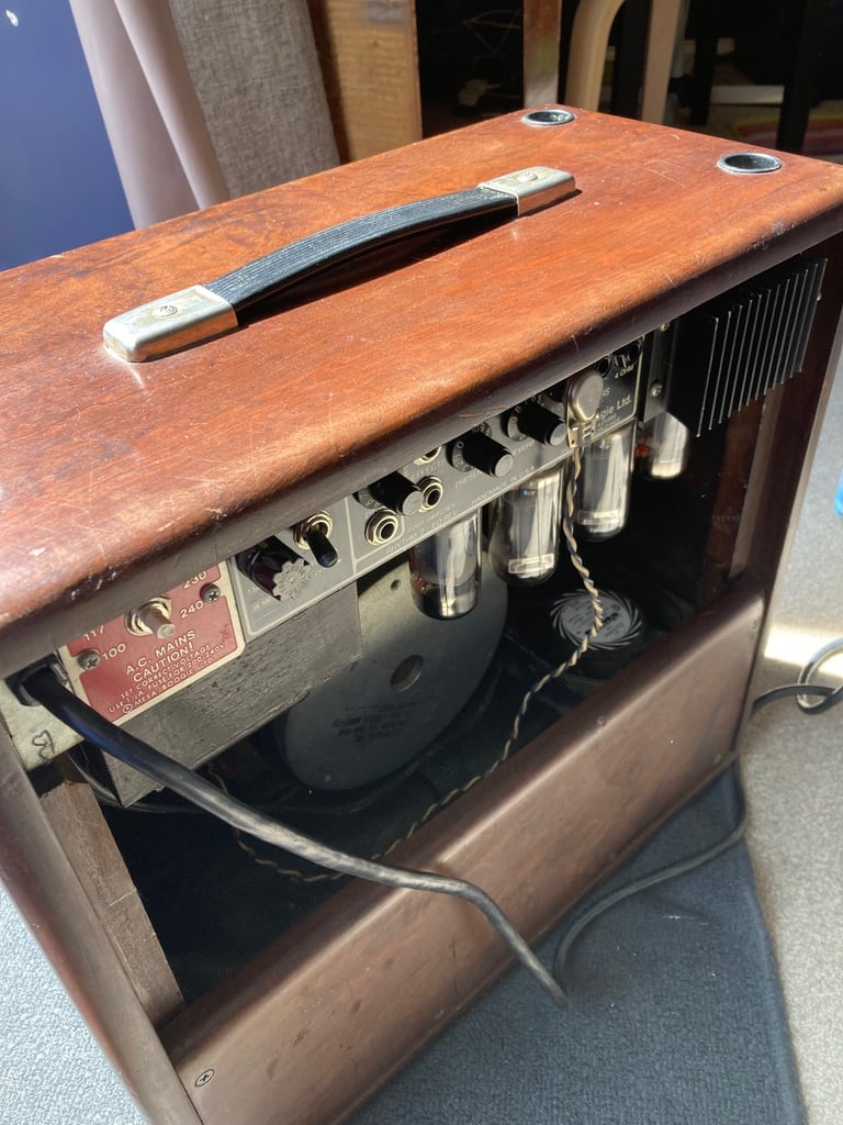 Mesa Boogie Mark III Purple Stripe with wheeled flight case