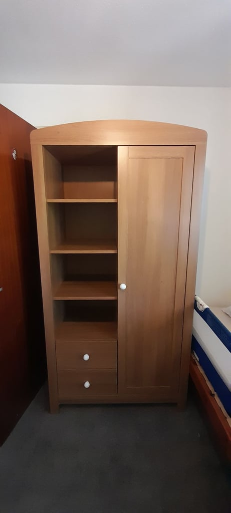 Cot - changing table - wardrobe