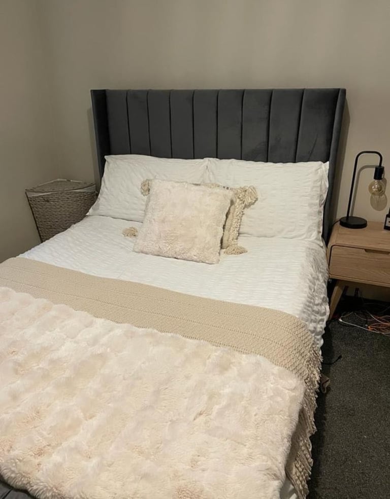 Double bed with mattress 