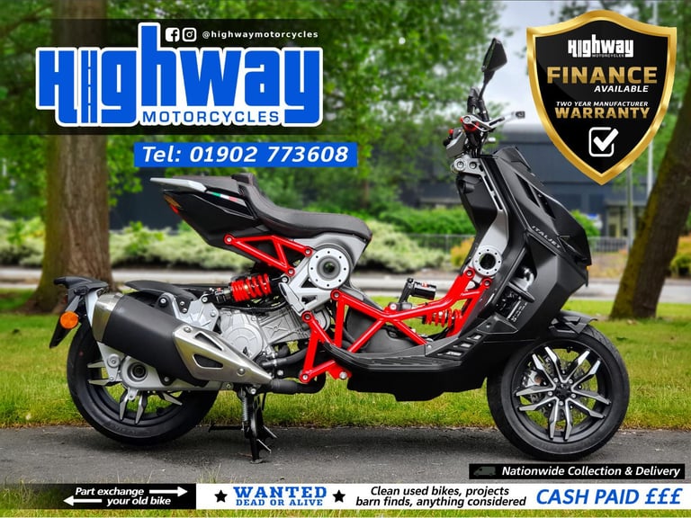 NEW 2025 Italjet Dragster 125cc Urban Sport Scooter