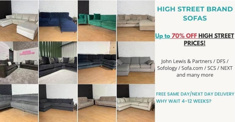 Sofology Emperor Interchangeable Corner Sofa with Matching Footstool 