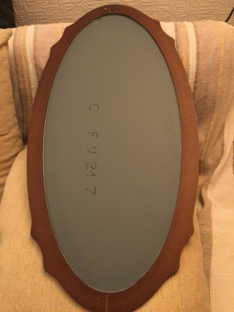 Gorgeous Dark Wood Hall Mirror