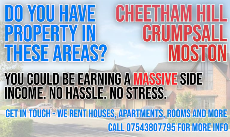 We can rent your properties quickly - Lowest fees in Manchester