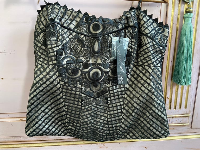 image for Next signature black nude lace strapless evening bustier Size 16 BNWT