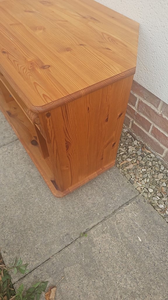 Solid pine tv stand 