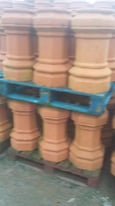 Chimney pots bangor blue slates reclaimed brick roof ridge floor tiles