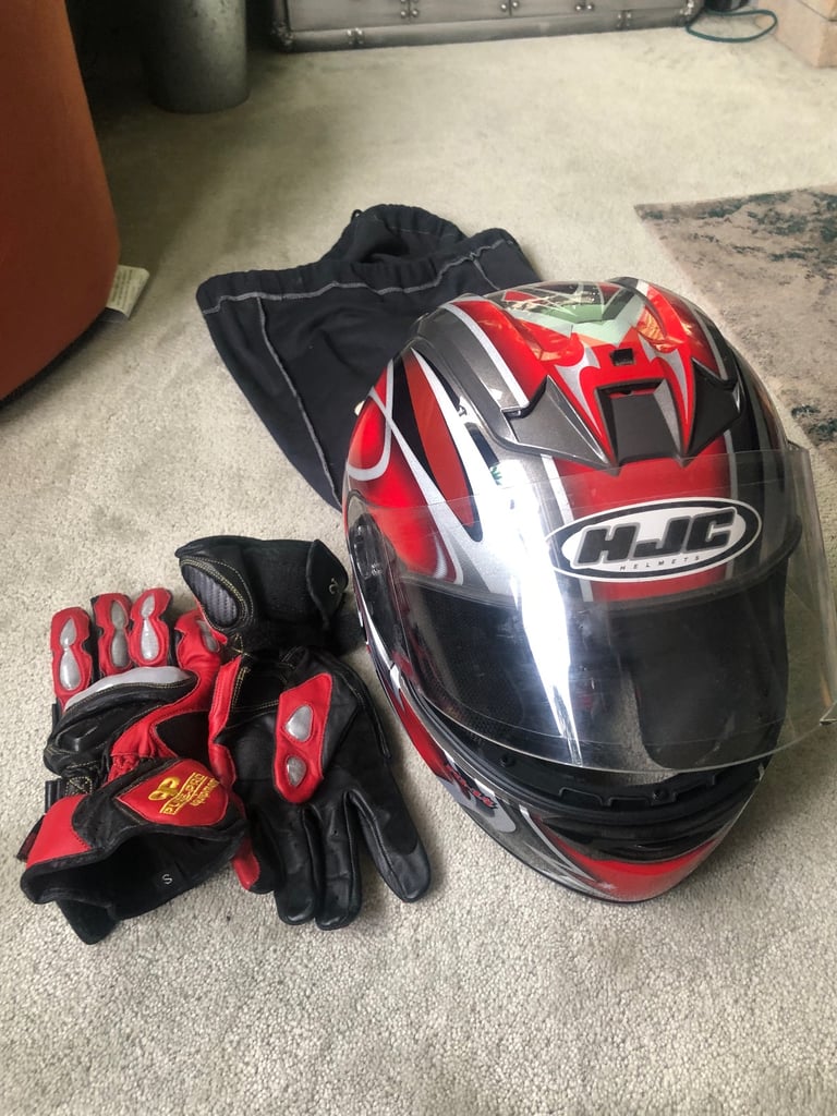 Motorbike helmet hjc worn 3 times