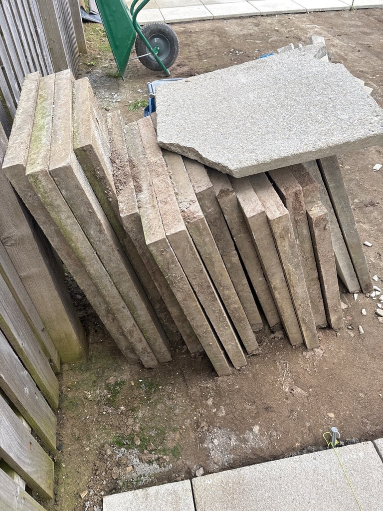 Garden slabs 