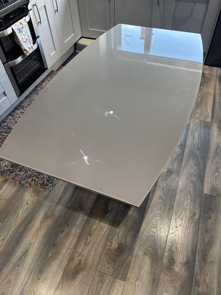 image for Glass top dining table - no chairs 
