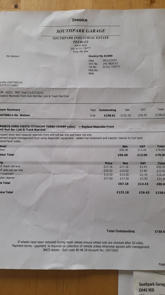 Ford FIESTA Titanium 1.0 ecoboost, 2015, 5dr manual, FSH, MOT 21/7/26,£20 Road tax, High spec car