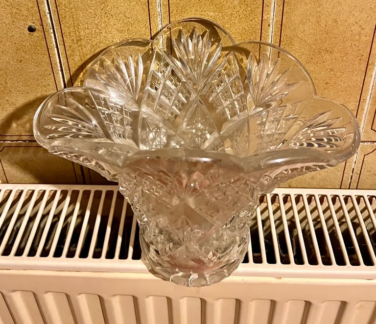 image for Cut glass vase