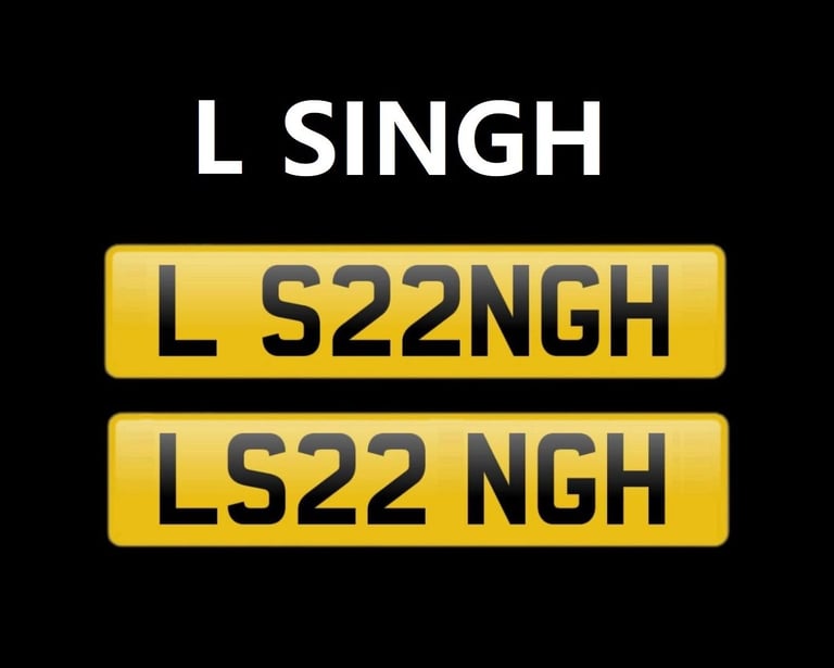 image for L SINGH CHERISHED PRIVATE NUMBER PLATE DVLA REGISTRATION