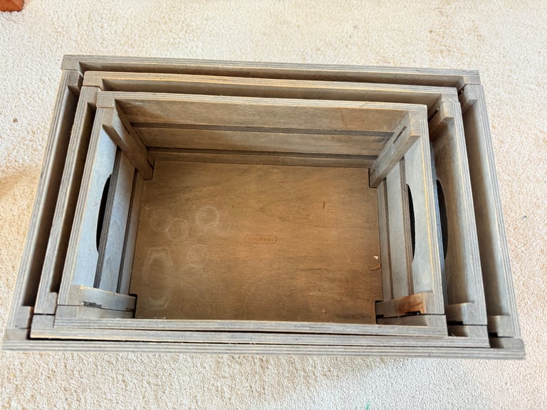 Wooden boxes 