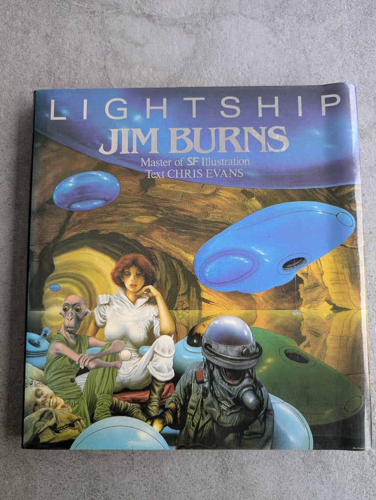 image for Jim Burns (SF Illustrator) hardcover book Lightship, excellent condition